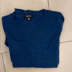Saks Fifth Avenue dark blue cashmere sweater (m)